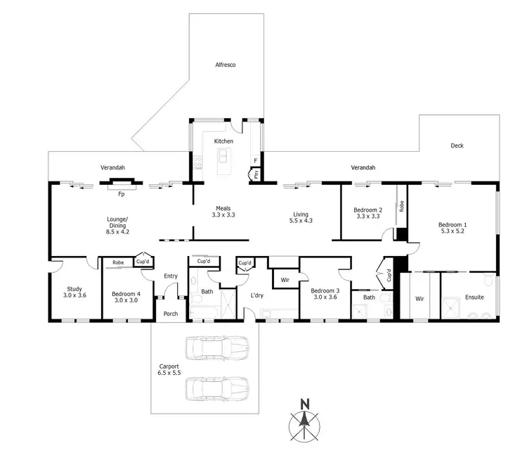 Floorplan of Homely house listing, 32 Norton Road, Macedon VIC 3440