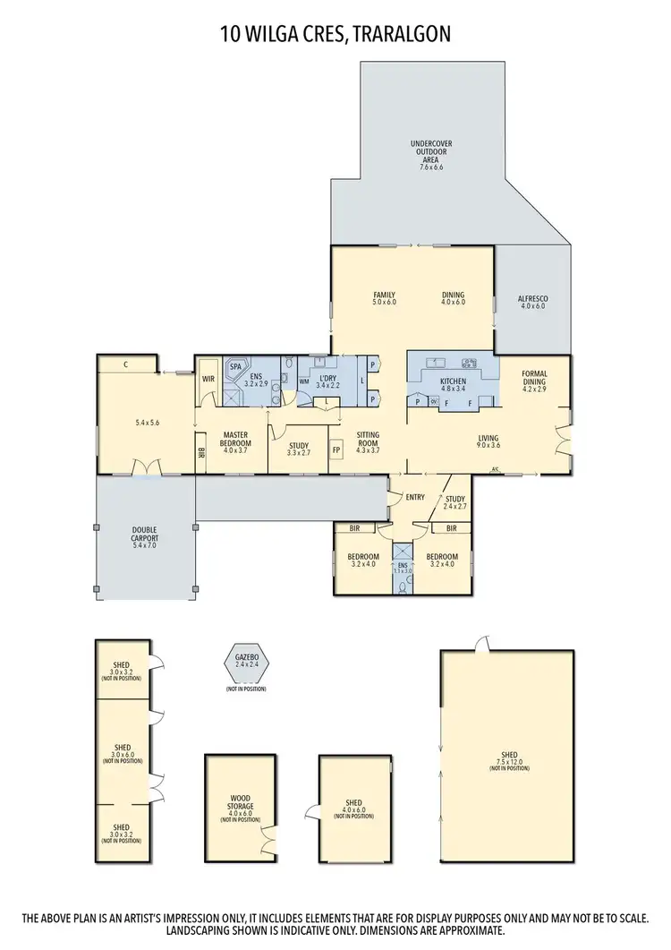 Floorplan of Homely house listing, 10 Wilga Crescent, Traralgon VIC 3844