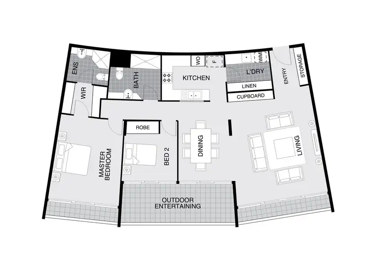 Floorplan of Homely apartment listing, 1905/2 Marcus Clarke Street, City ACT 2601