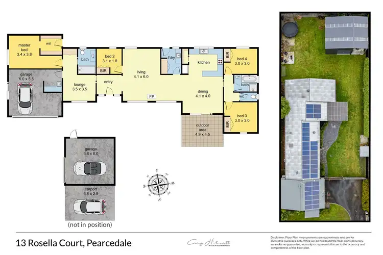 Floorplan of Homely house listing, 13 Rosella Court, Pearcedale VIC 3912