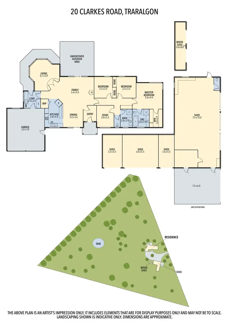 Floorplan of Homely house listing, 20 Clarkes Road, Traralgon VIC 3844