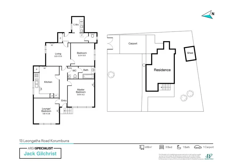 Floorplan of Homely house listing, 13 Leongatha Road, Korumburra VIC 3950