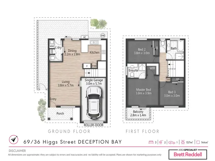 Floorplan of Homely unit listing, 69/36 Higgs Street, Deception Bay QLD 4508