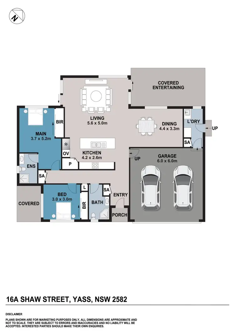 Floorplan of Homely townhouse listing, 16A Shaw Street, Yass NSW 2582