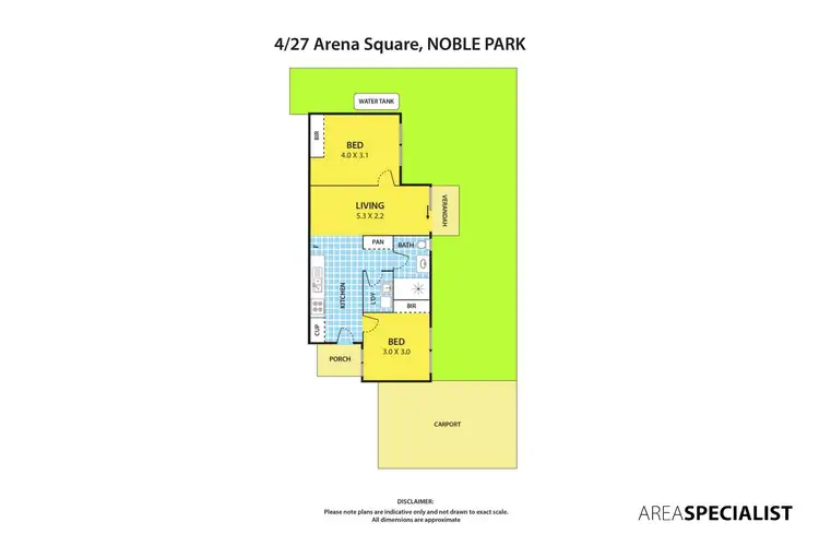 Floorplan of Homely unit listing, 4/27 Arena Square, Noble Park VIC 3174