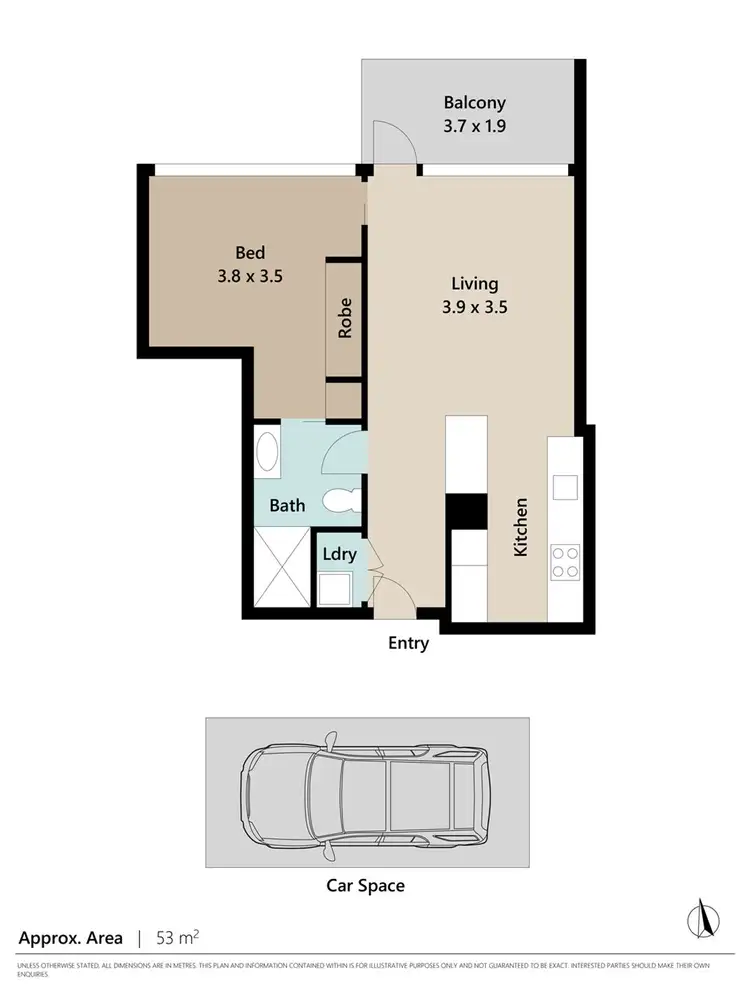 Floorplan of Homely unit listing, 1205/477 Boundary Street, Spring Hill QLD 4000