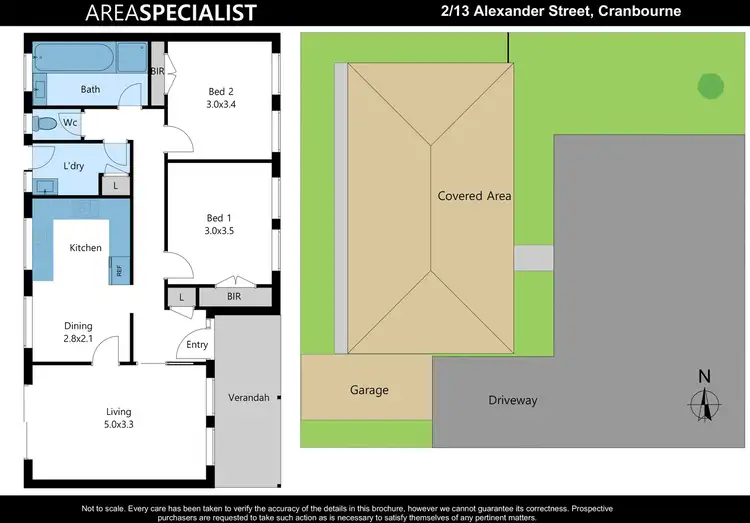 Floorplan of Homely unit listing, 2/13 Alexander Street, Cranbourne VIC 3977