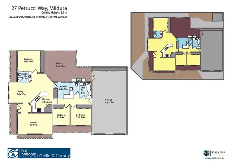 Floorplan of Homely house listing, 27 Petrucci Way, Mildura VIC 3500