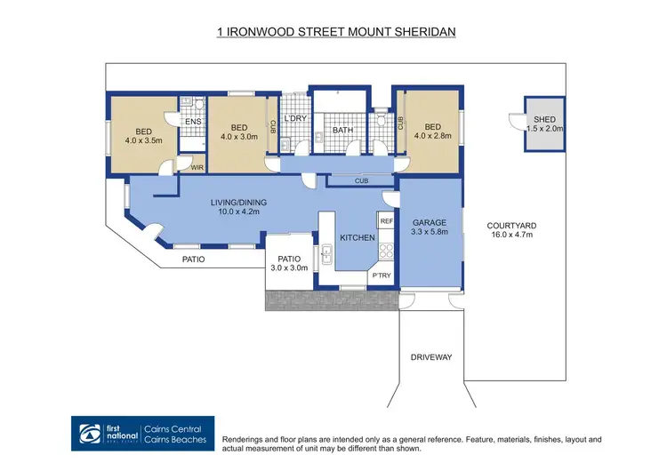 Floorplan of Homely house listing, 1 Ironwood Street, Mount Sheridan QLD 4868
