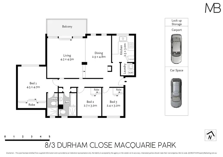 Floorplan of Homely apartment listing, 8/3 Durham Close, Macquarie Park NSW 2113