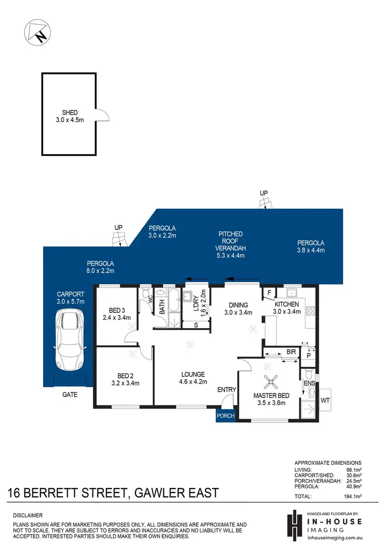 Floorplan of Homely house listing, 16 Berrett Road, Gawler East SA 5118