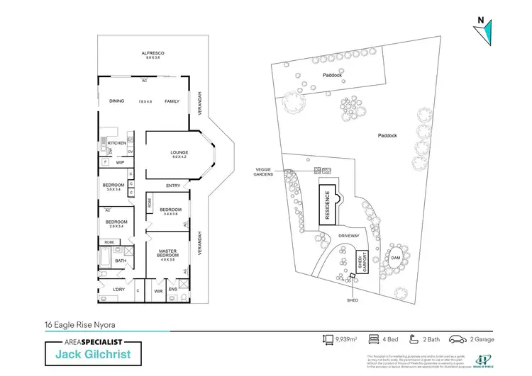 Floorplan of Homely house listing, 16 Eagle Rise, Nyora VIC 3987