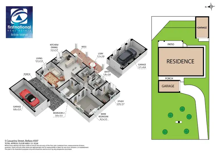 Floorplan of Homely house listing, 5 Casuarina Street, Bellara QLD 4507
