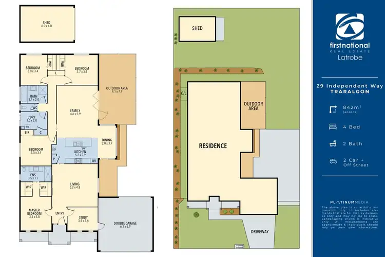 Floorplan of Homely house listing, 29 Independent Way, Traralgon VIC 3844