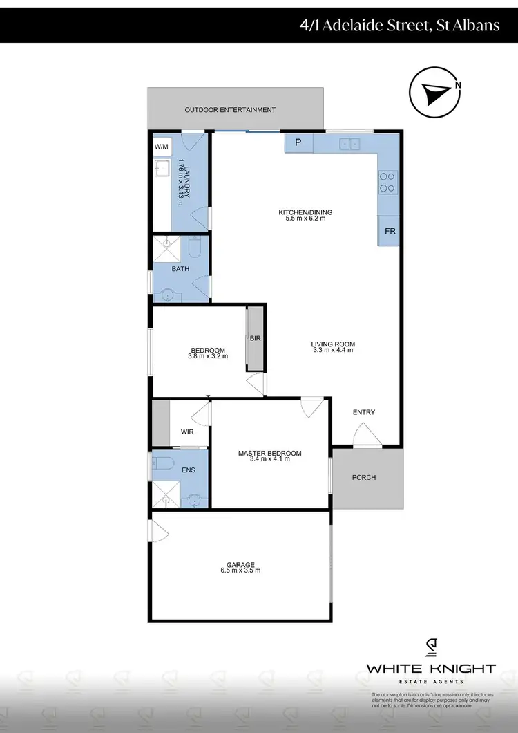 Floorplan of Homely unit listing, 4/1 Adelaide Street, St Albans VIC 3021