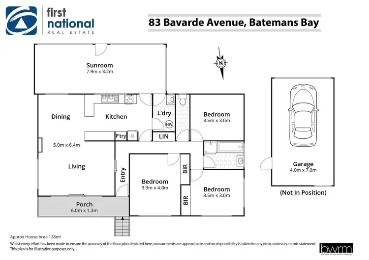 Floorplan of Homely house listing, 83 Bavarde Avenue, Batemans Bay NSW 2536