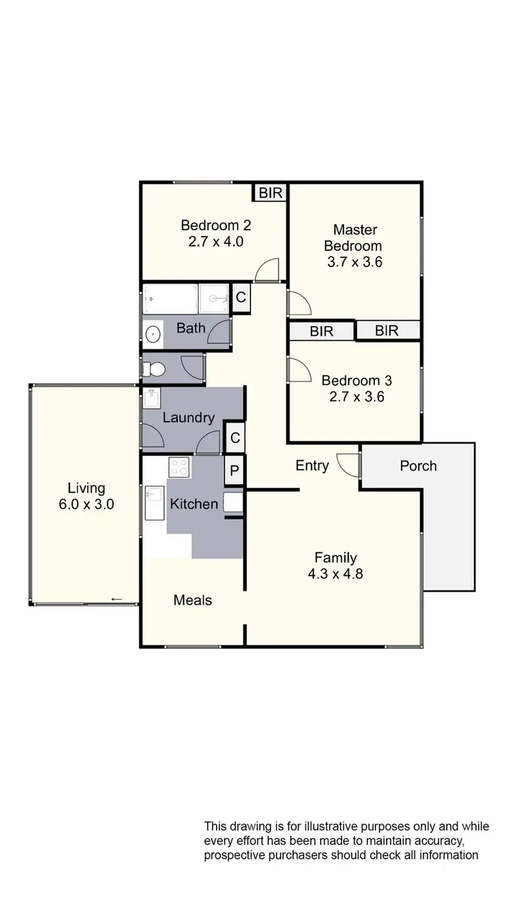 Floorplan of Homely house listing, 1 Hales Court, Keysborough VIC 3173