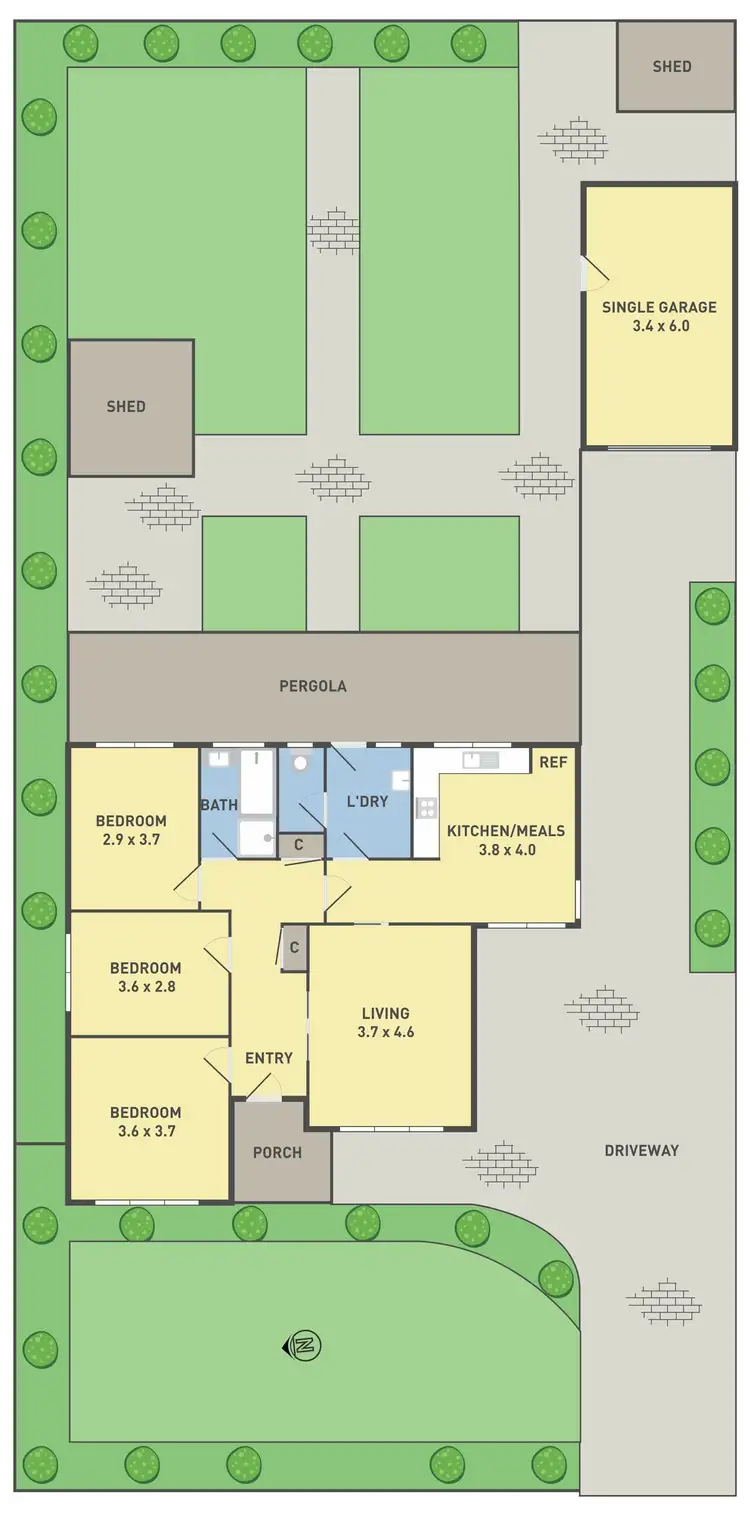 Floorplan of Homely house listing, 8 Cumberland Street, Sunshine North VIC 3020