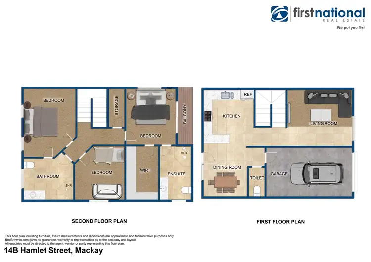 Floorplan of Homely unit listing, 14B Hamlet Street, Mackay QLD 4740