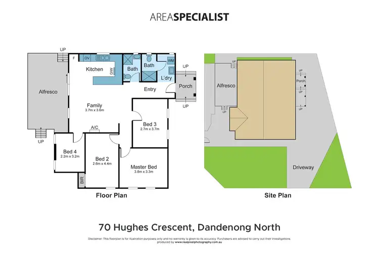 Floorplan of Homely house listing, 70 Hughes Crescent, Dandenong North VIC 3175