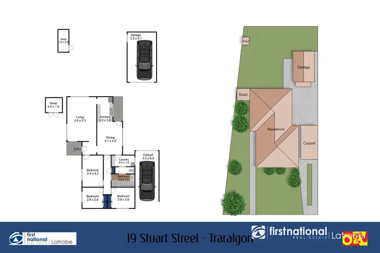 Floorplan of Homely house listing, 19 Stuart Street, Traralgon VIC 3844