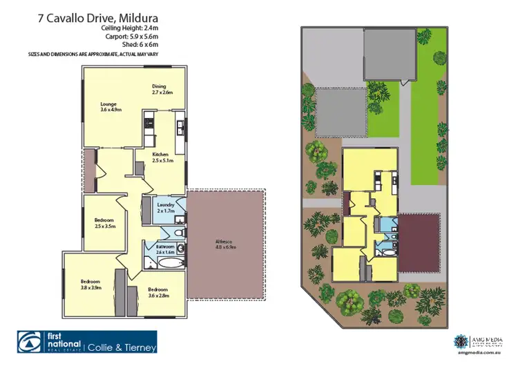 Floorplan of Homely house listing, 7 Cavallo Drive, Mildura VIC 3500