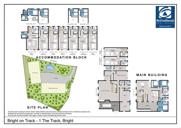 Floorplan of Homely other listing, 1 'The Track', Bright VIC 3741
