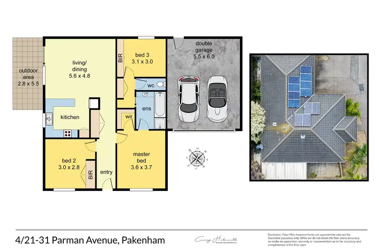 Floorplan of Homely unit listing, 4/21-31 Parman Avenue, Pakenham VIC 3810