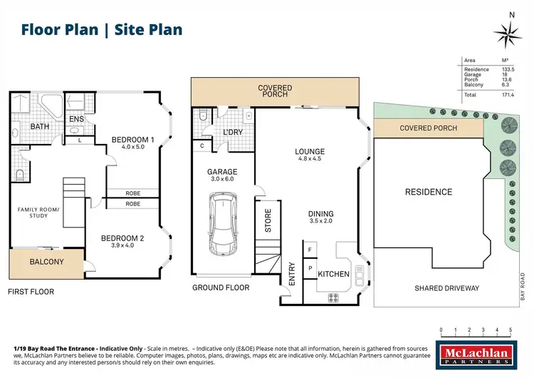 Floorplan of Homely townhouse listing, 1/19 Bay Road, The Entrance NSW 2261