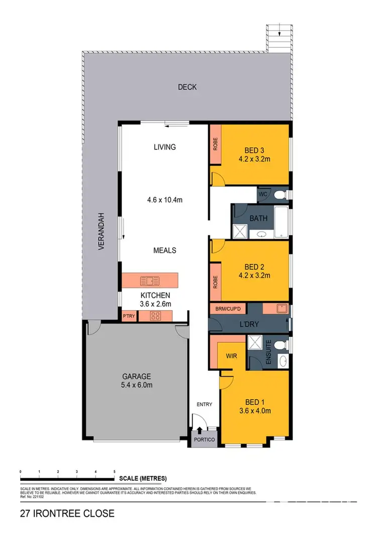 Floorplan of Homely house listing, 27 Irontree Close, Kangaroo Flat VIC 3555