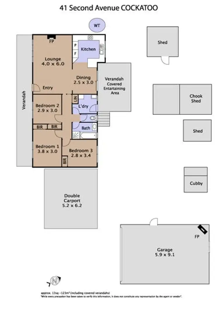 Floorplan of Homely house listing, 41 Second Avenue, Cockatoo VIC 3781