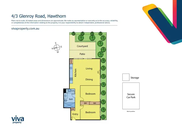 Floorplan of Homely apartment listing, 4/3 Glenroy Road, Hawthorn VIC 3122