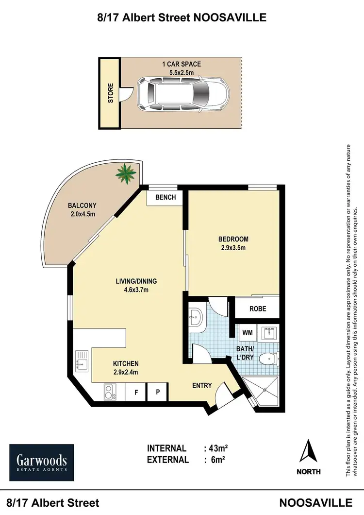 Floorplan of Homely unit listing, 8/17 Albert Street, Noosaville QLD 4566