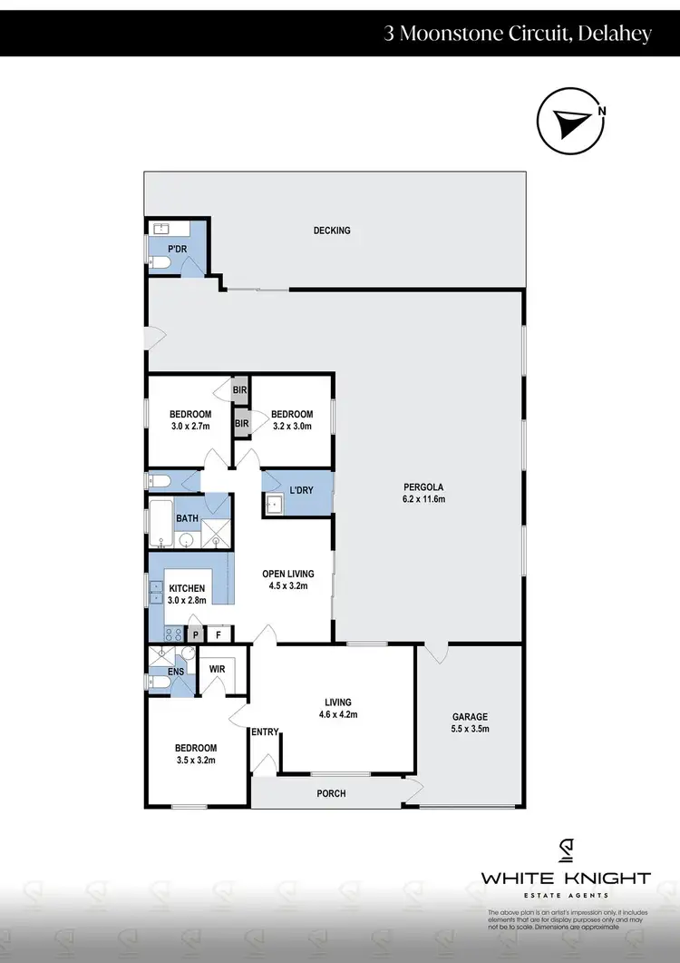 Floorplan of Homely house listing, 3 Moonstone Circuit, St Albans VIC 3021
