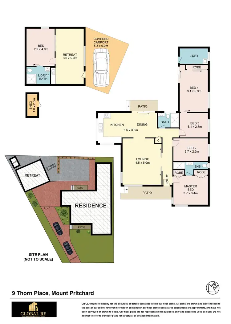 Floorplan of Homely house listing, 9 Thorn Pl, Mount Pritchard NSW 2170