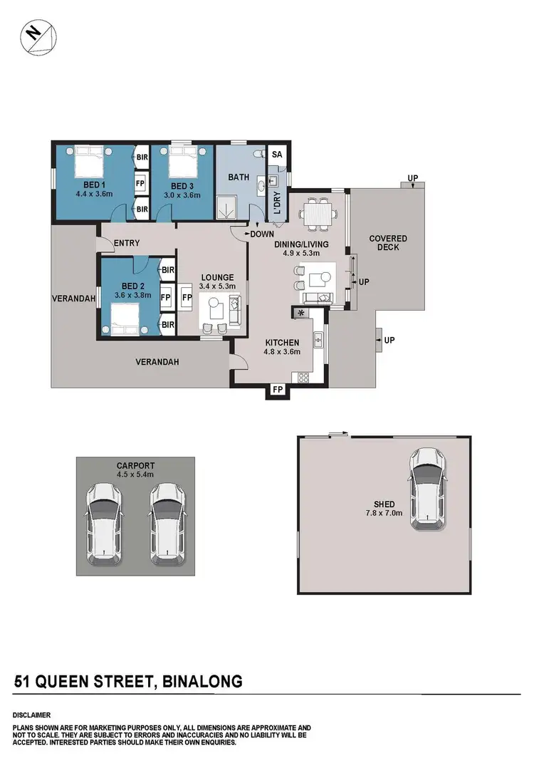 Floorplan of Homely house listing, 51 Queen Street, Binalong NSW 2584