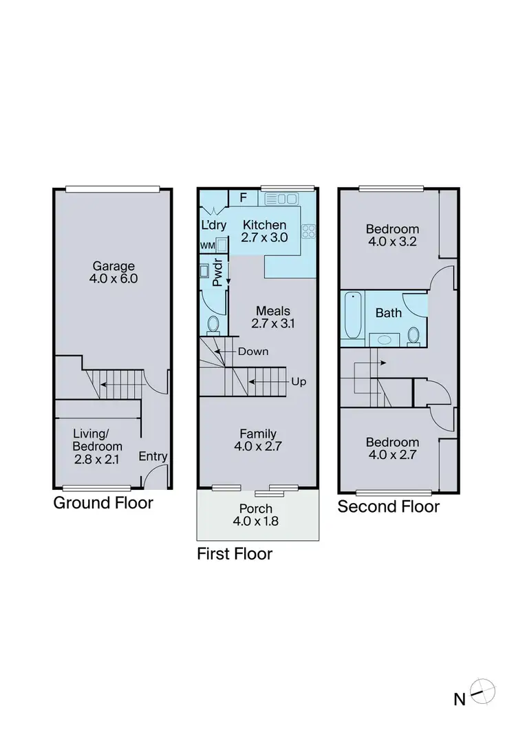 Floorplan of Homely townhouse listing, 33 Bianca Court, Pakenham VIC 3810