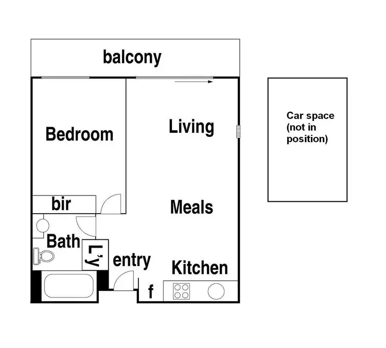 Floorplan of Homely apartment listing, 310/1142. Mount Alexander Road, Essendon VIC 3040