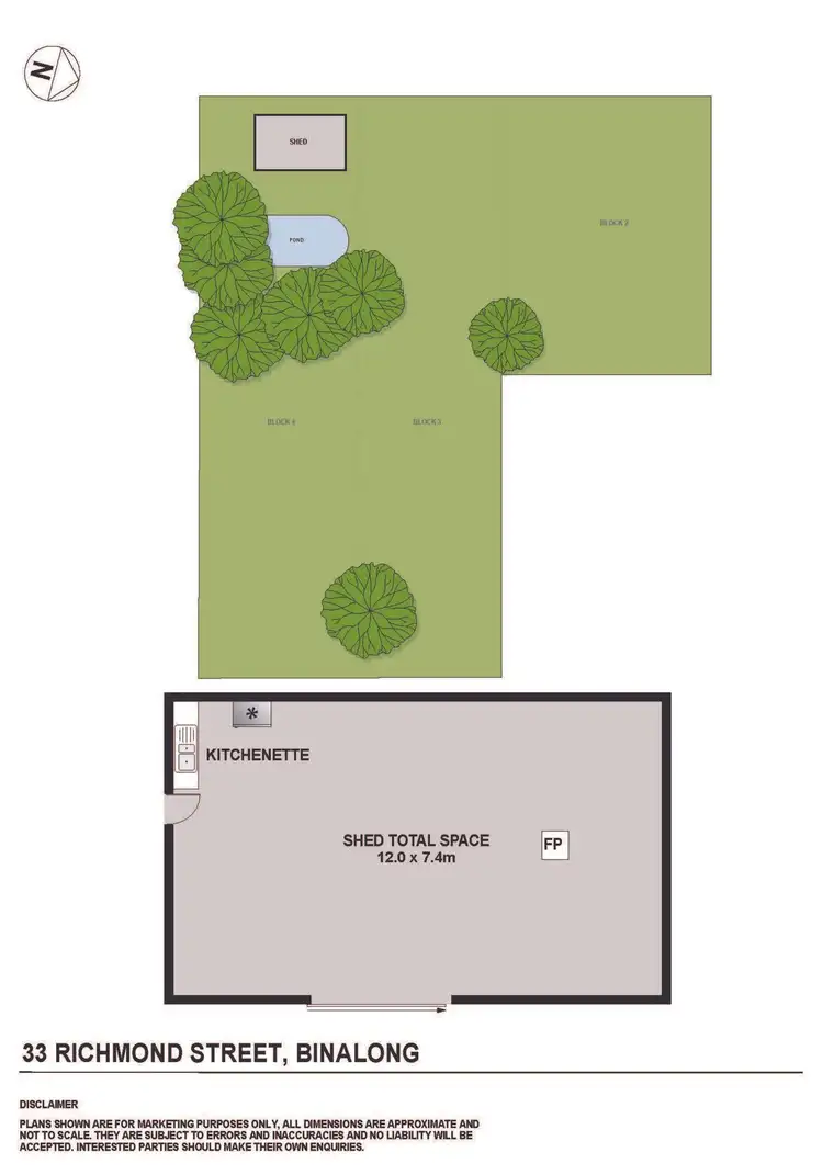 Floorplan of Homely land listing, 33 Richmond Street, Binalong NSW 2584