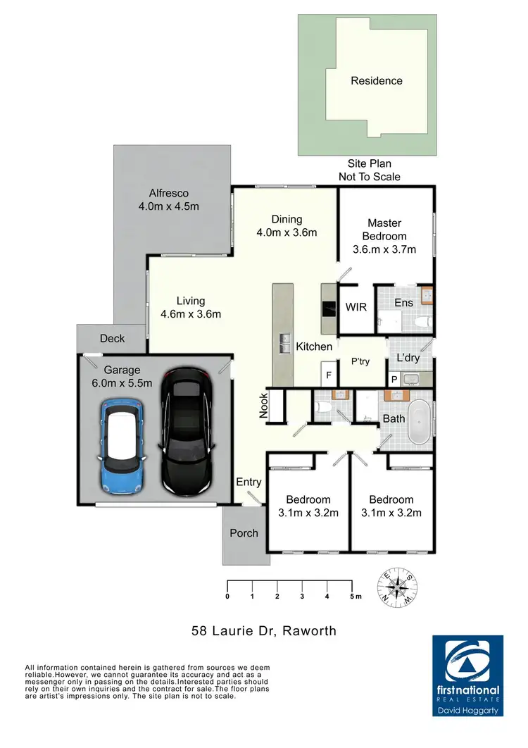 Floorplan of Homely house listing, 58 Laurie Drive, Raworth NSW 2321