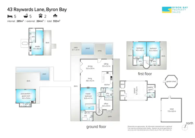 Floorplan of Homely house listing, 43 Raywards Lane, Byron Bay NSW 2481