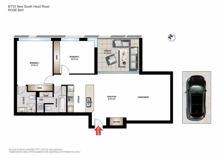 Floorplan of Homely apartment listing, 8/733 New South Head Road, Rose Bay NSW 2029