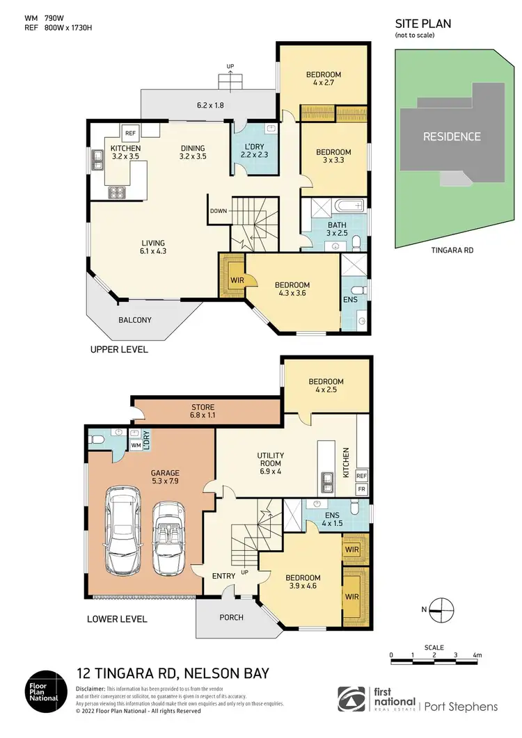 Floorplan of Homely house listing, 12 Tingara Road, Nelson Bay NSW 2315