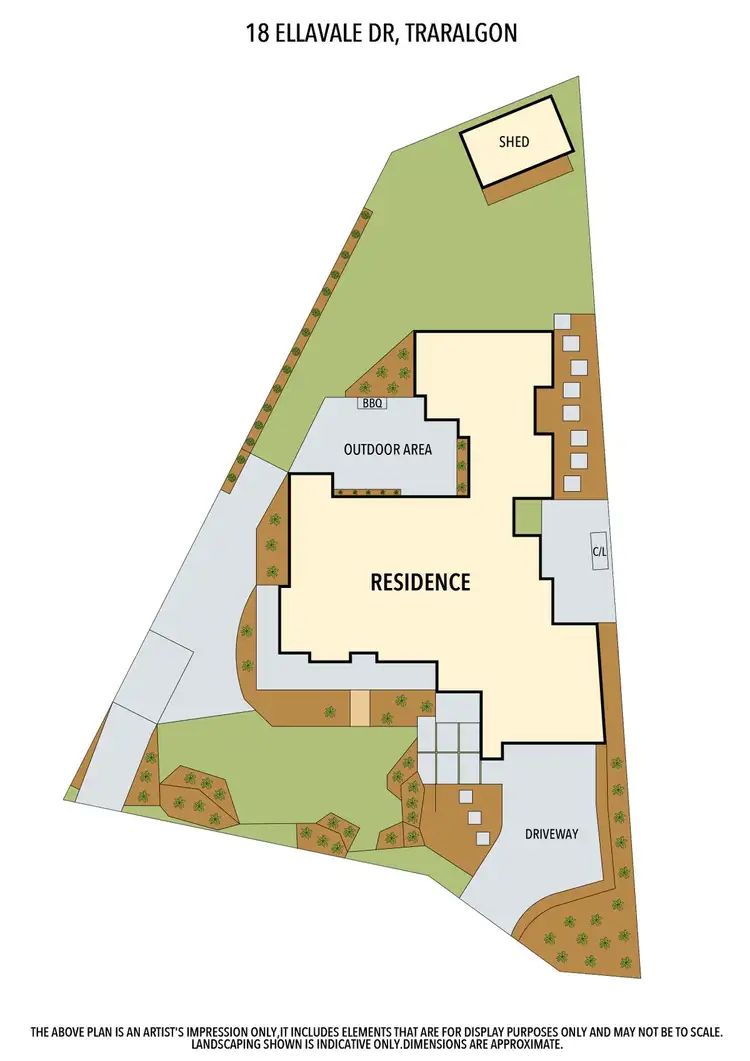 Floorplan of Homely house listing, 18 Ellavale Drive, Traralgon VIC 3844