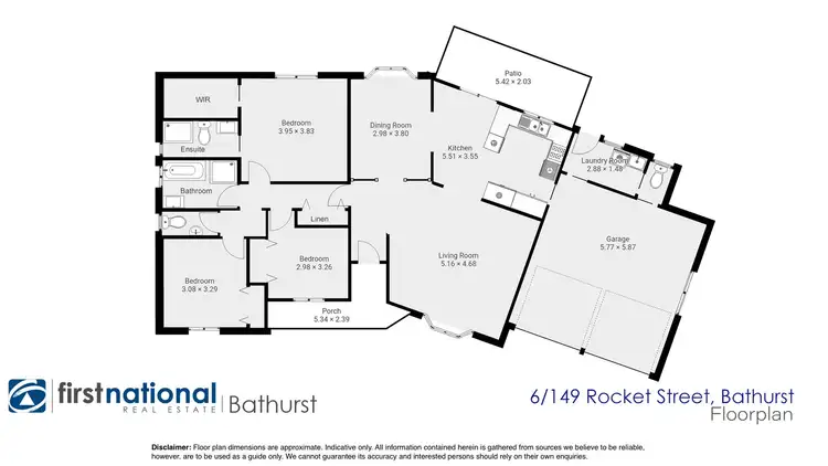 Floorplan of Homely villa listing, 6/149 Rocket Street, Bathurst NSW 2795