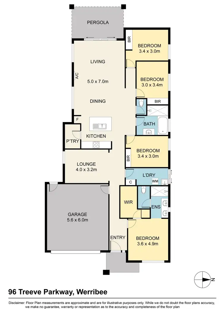 Floorplan of Homely house listing, 96 Treeve Parkway, Werribee VIC 3030