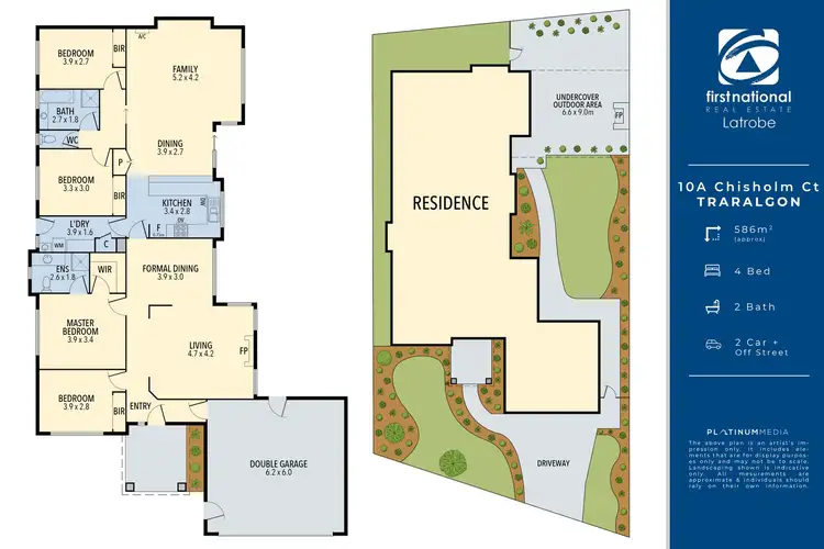Floorplan of Homely house listing, 10A Chisholm Court, Traralgon VIC 3844