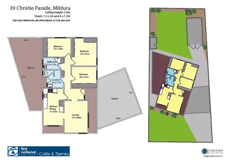 Floorplan of Homely house listing, 39 Christie Parade, Mildura VIC 3500