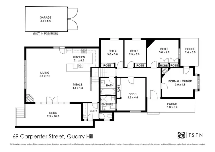 Floorplan of Homely house listing, 69 Carpenter Street, Quarry Hill VIC 3550