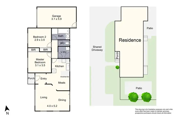 Floorplan of Homely unit listing, 1/17 Henderson Road, Keysborough VIC 3173